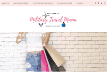 Tablet Screenshot of militarytravelmama.com